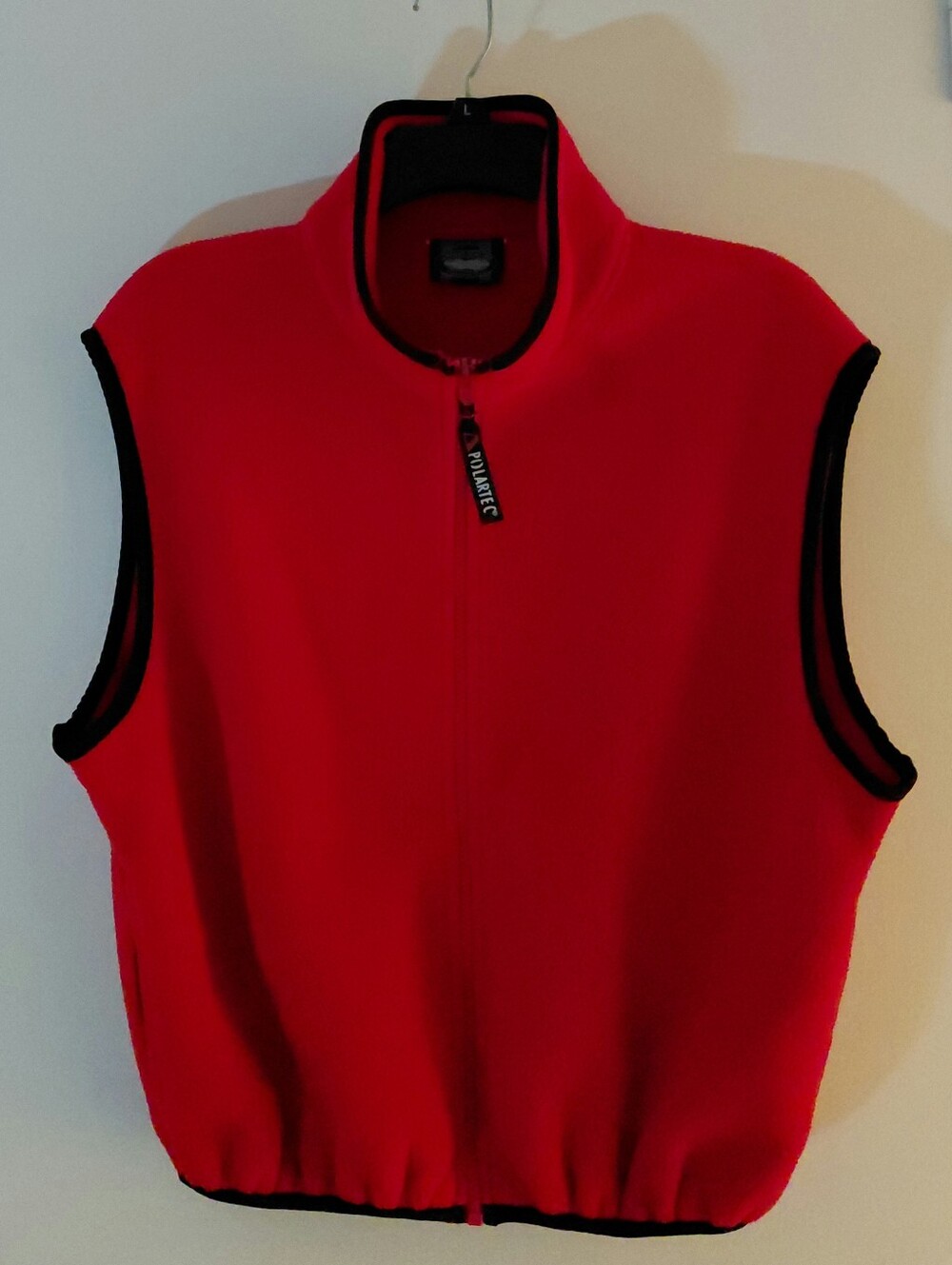 Womens Large Petite Polartek Red Fleece Made In USA Great Condition Many Pockets - Picture 2 of 15